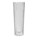 Vase vintage en verre pressé clair et élégant par Miloš Filip / Nemšová / 1962