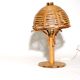 Lampe de Bureau Champignon en Bambou et rotin