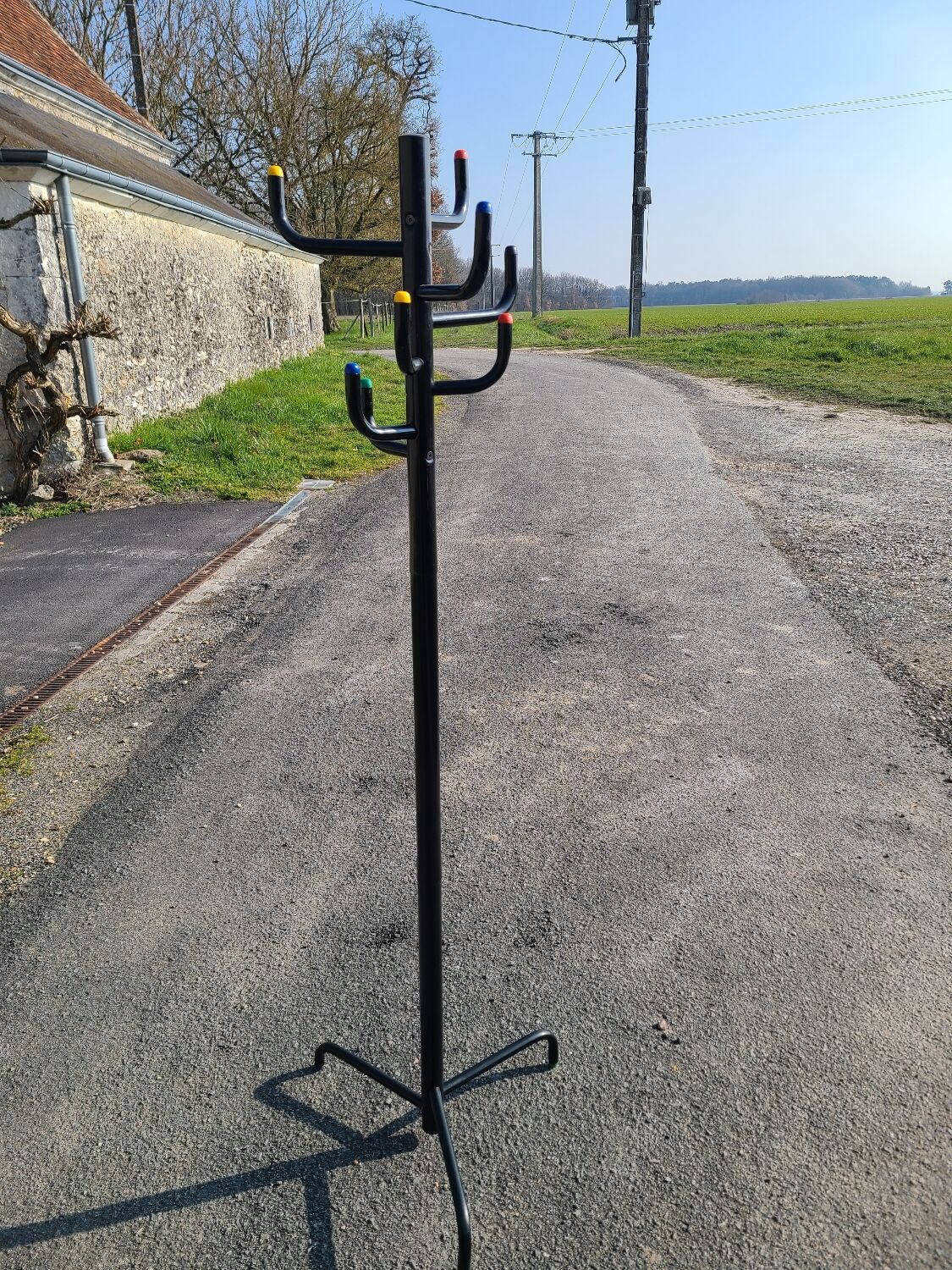 Coat rack on vintage stand circa 1970-80
