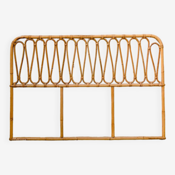 Vintage rattan headboard