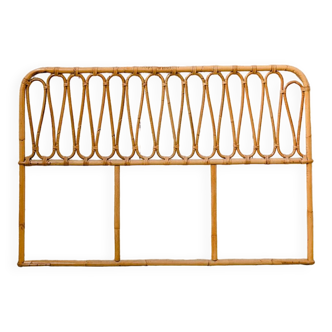 Vintage rattan headboard