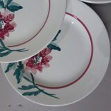 5 assiettes dessert vintage de Sarreguemines modèle monceau 231129