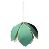 Suspension vintage fleur de lotus verte, 12 pétales