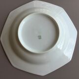 8 white hollow plates in Limoges porcelain