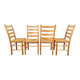 Jaerstolen Aksel Dining Chair from Möbelfabrikken Aksel L. Hansson, 1970s, Set of 4