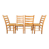 Jaerstolen Aksel Dining Chair from Möbelfabrikken Aksel L. Hansson, 1970s, Set of 4