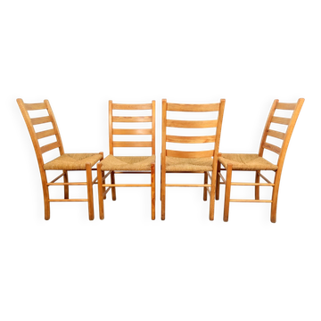 Jaerstolen Aksel Dining Chair from Möbelfabrikken Aksel L. Hansson, 1970s, Set of 4