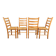Jaerstolen Aksel Dining Chair from Möbelfabrikken Aksel L. Hansson, 1970s, Set of 4