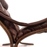 Westnofa Siesta leather lounge chair by Ingmar Relling, 1960
