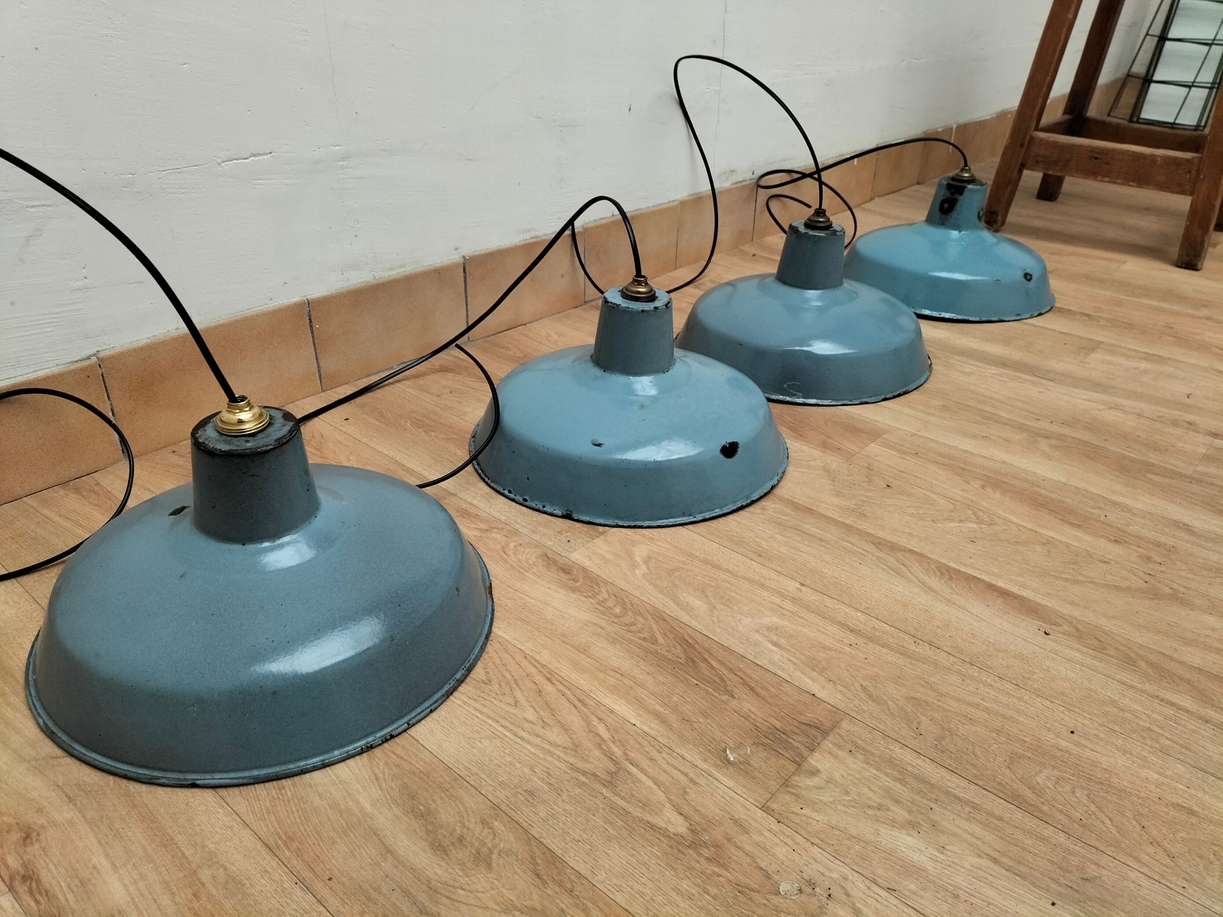 Series of antique lamps