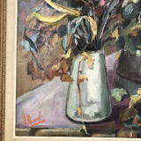 Tableau nature morte signé J.Ouvrier