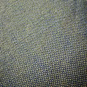 Vintage wooden sofa – modernist design, green patterned fabric