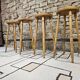 Lot de 4 tabourets de bar vintage 1970"
