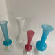 Set of 4 vintage opaline vases