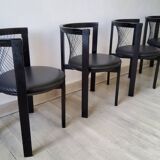 Vintage Niels Jorgen Haugesen String chairs for Tranekaer, Denmark 1980s