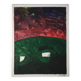 Signed abstract painting