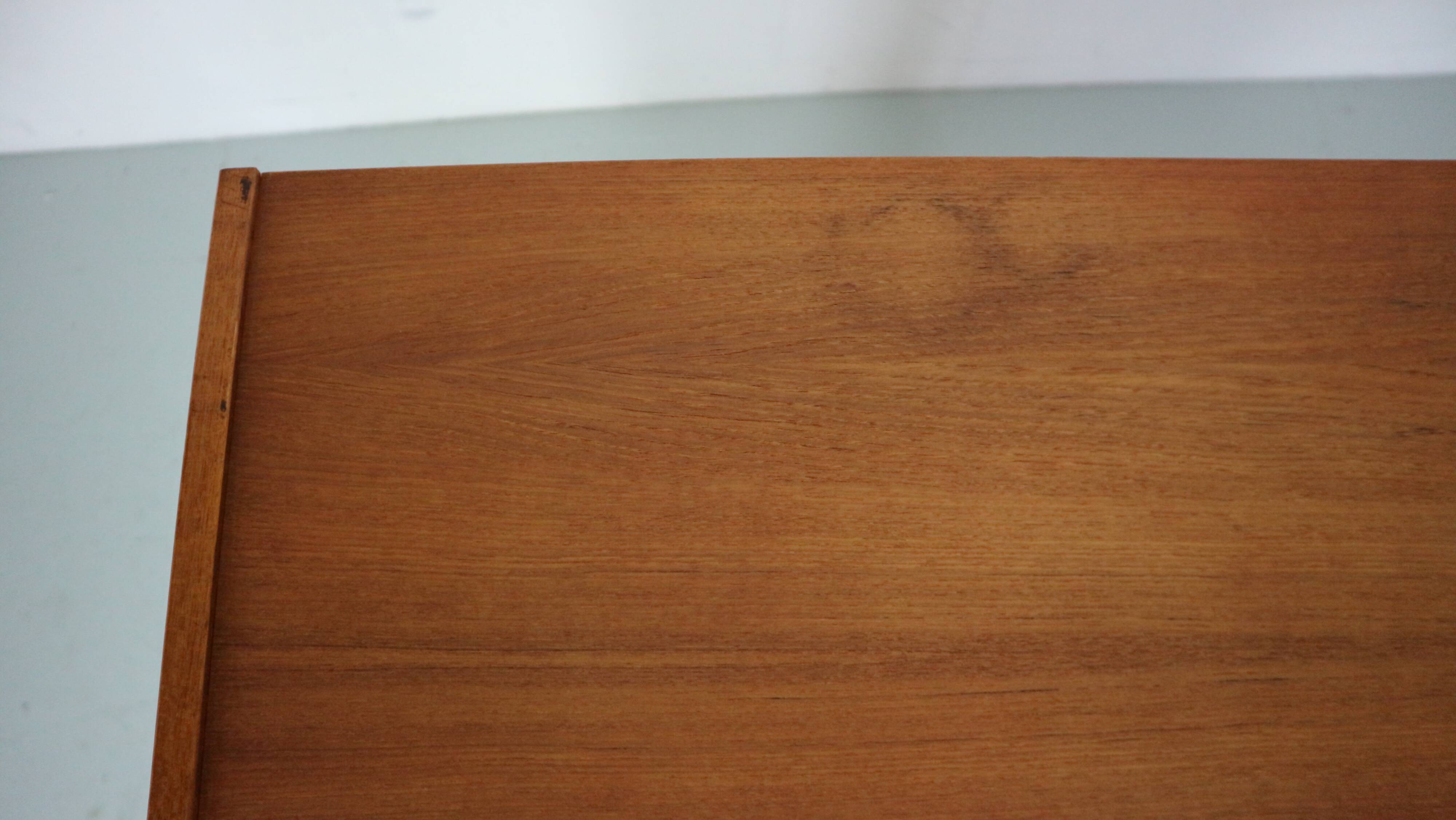 Mid-Century Modern Danish Chest of Eight Drawers, Tallboy in Teak, Denmark, 1960