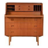 Scandinavian secrétaire with pull-out shelf, 1960s