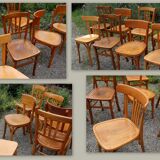 Lot 9 chairs bistro mixed 40-60 years