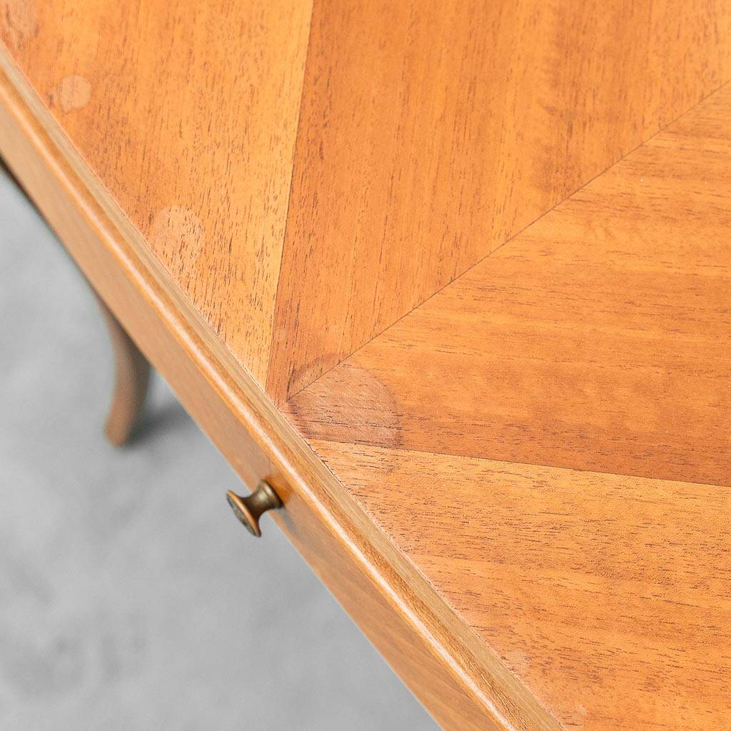 Pair of vintage wooden bedside tables from the 1950s modernism