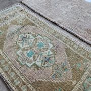 Lot de 2 tapis turcs vintage faits main
