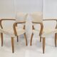 Paire de fauteuils bridge 1950 vintage