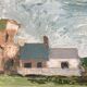 Vintage painting Brittany
