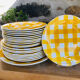 Service 21 earthenware plates of Sarreguemines Digoin Scottish model