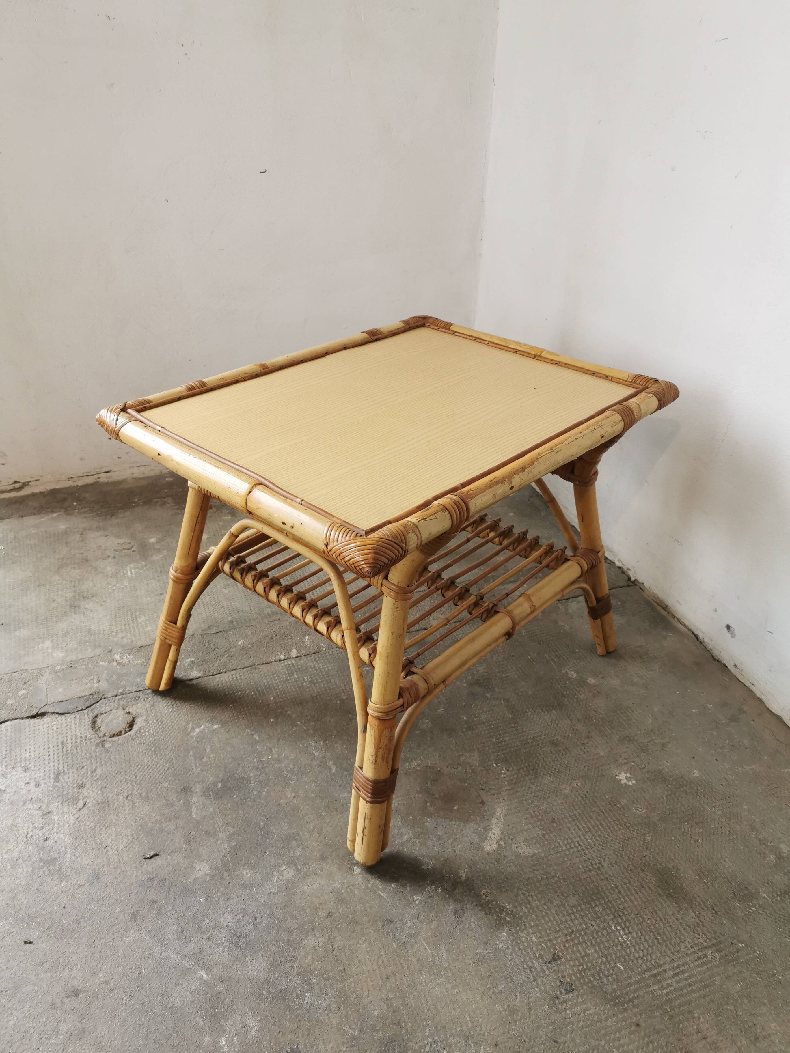 Rattan coffee table