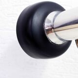 Black and chrome metal desk lamp