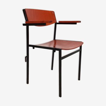 Vintage Dutch dining chairs designed by Gijs van der Sluis