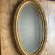 Vintage oval mirror style Louis XVI