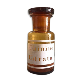 Old apothecary bottle "chinio citrato"