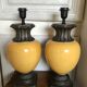 Vintage cracked ceramic lamp