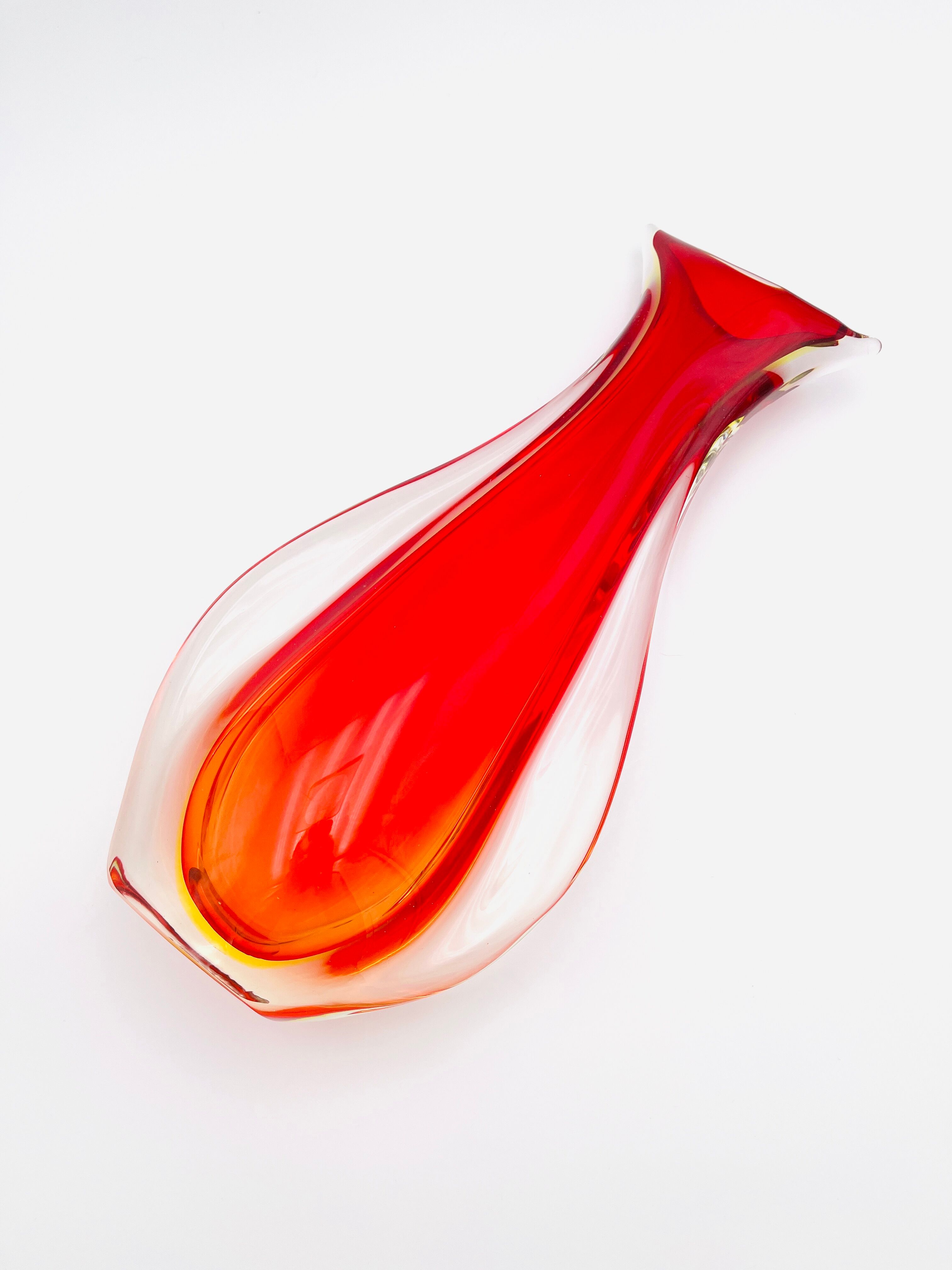 Vase XXL - Ouraline - Murano Sommerso - Flavio Poli - 40cm