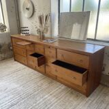 XXL golden oak craft furniture from the 50s