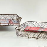 Stackable banks vintage brass wire