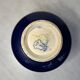 Longwy enamel cachepot, royal blue cloisonné decoration (16 cm)