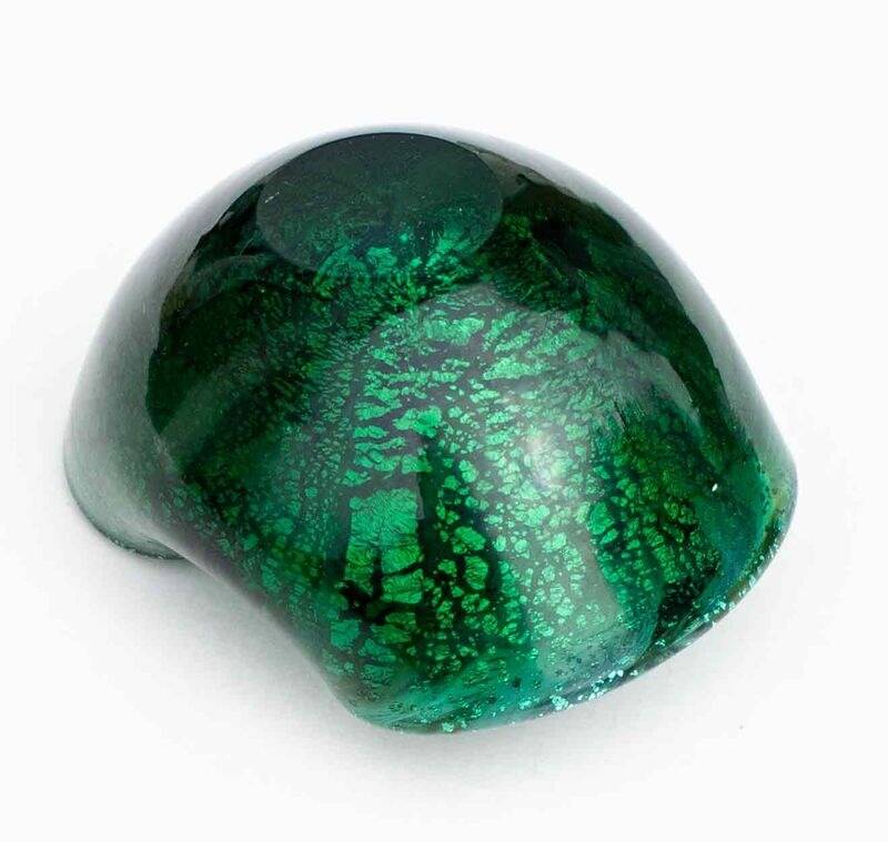 Cendrier/Vide-poche vintage Murano Tutti Frutti Vert