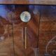 Vintage wooden and brass bedside table – 1950s design – r style
