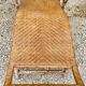 Chaise longue en rotin ancienne 20e siècle