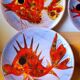 Fish plates, Brunner, Vence 1960