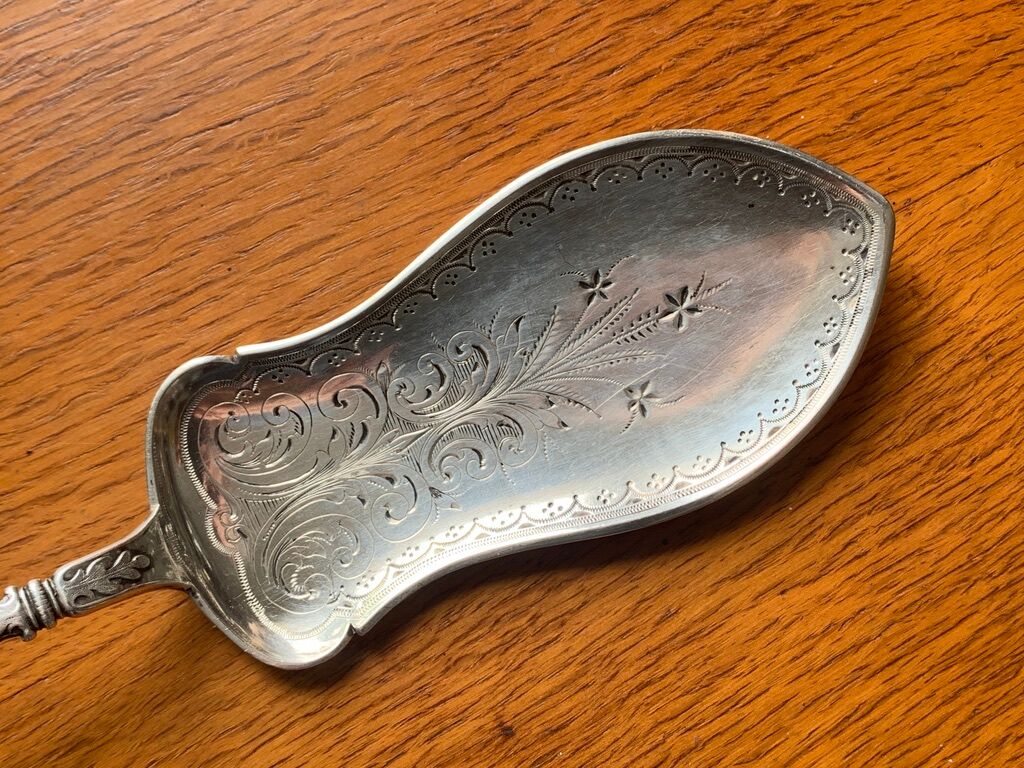 Cake Shovel Solid Silver Hallmark Copenhagen Denmark 1911