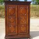 Antique Louis XIII wardrobe in solid walnut