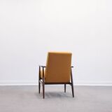 Fauteuil Henryk Lis en tweed jaune 1960