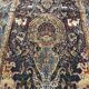 Tapis d'orient persan iran ispahan laine et soie 150x225cm