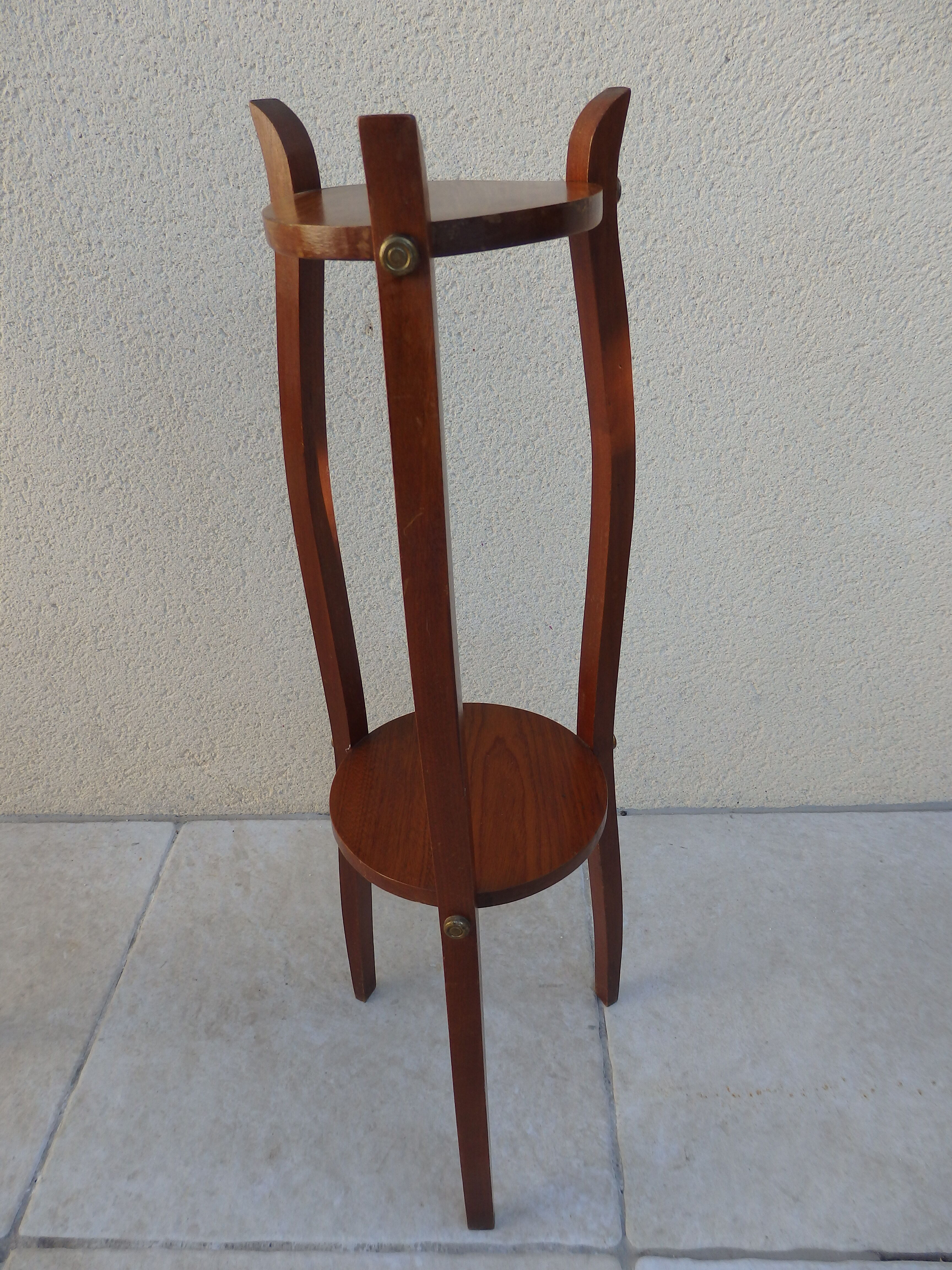 Vintage wooden pedestal table