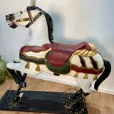 Wooden carousel horse