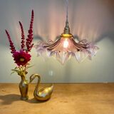 Vintage glass lampshade suspension