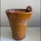 Paire de 2 vases en terre cuite artisanal